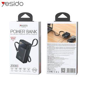 Batterie Externe Power Bank Yesido YP97 avec Câble de Charge USB-C 20000mAh 65W