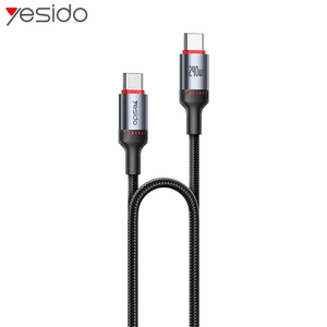 Câble Data USB-C vers USB-C Yesido CA185 240W Noir