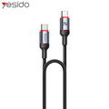 Câble Data USB-C vers USB-C Yesido CA185 240W Noir