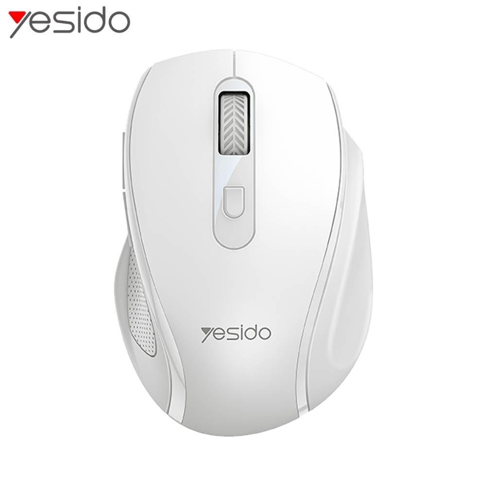 Souris sans Fil Yesido KB45 avec 6 Boutons Blanc