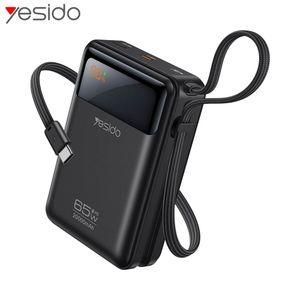 Batterie Externe Power Bank Yesido YP97 avec Câble de Charge USB-C 20000mAh 65W